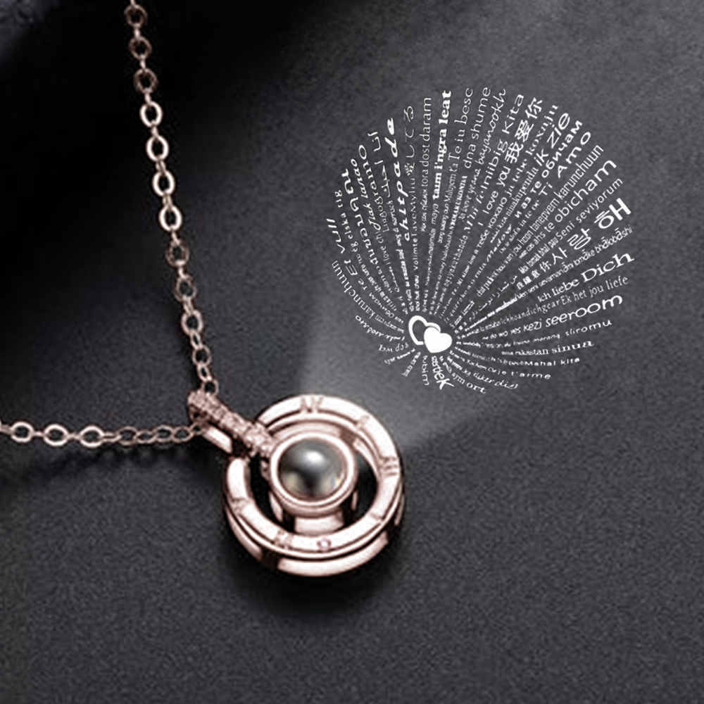 Collier amour éternel - Or Rose