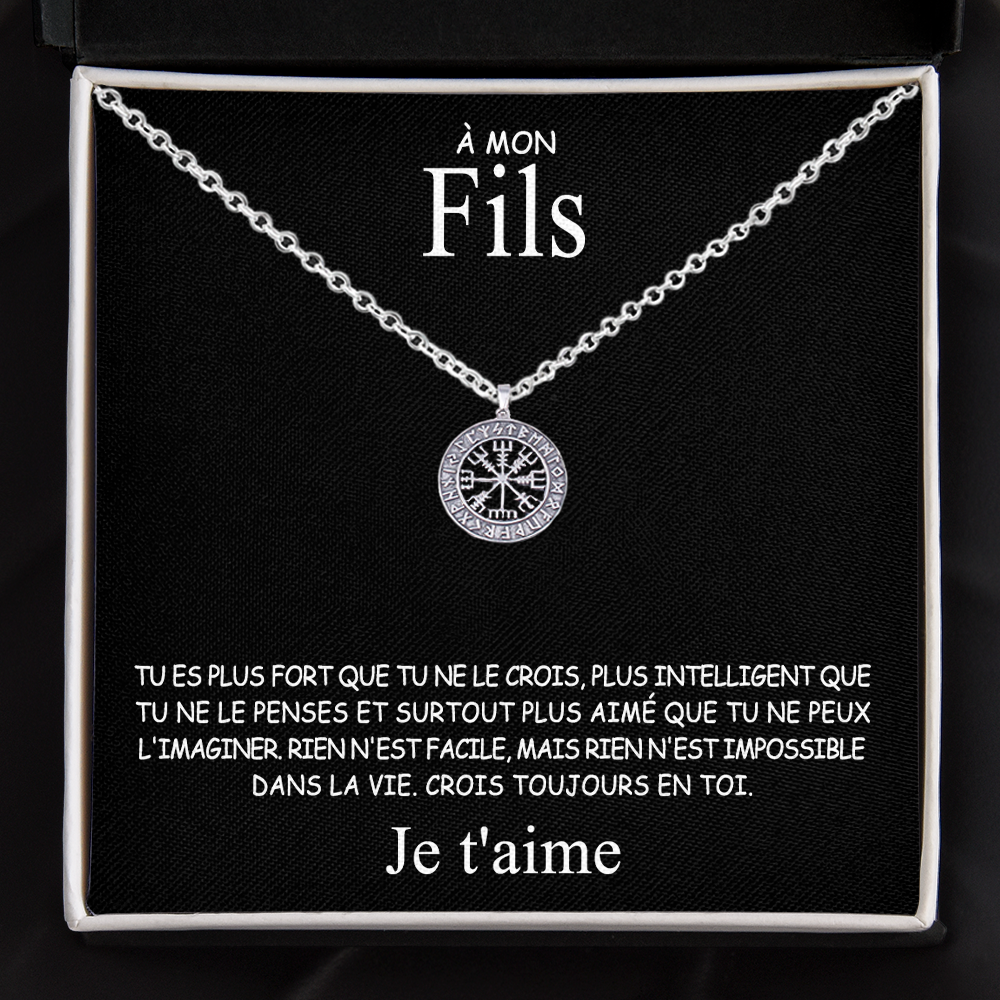 À ma Fille - Fils - Collier Famille